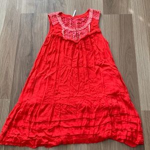 Free People Women’s Red Light Weight Dress with Pockets size S